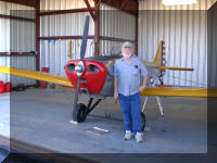 Glenn in front of Fly Baby