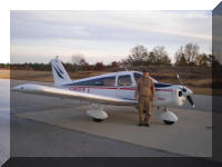 Ken on Right Side of Plane
