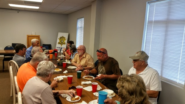 Members Eating at July 16th Meeting