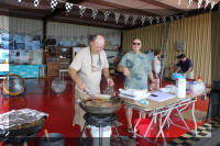 Ken, Jim, Others Cooking Lunch 7-15-12