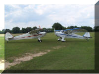 Two Nice Taylorcraft Nose to Nose